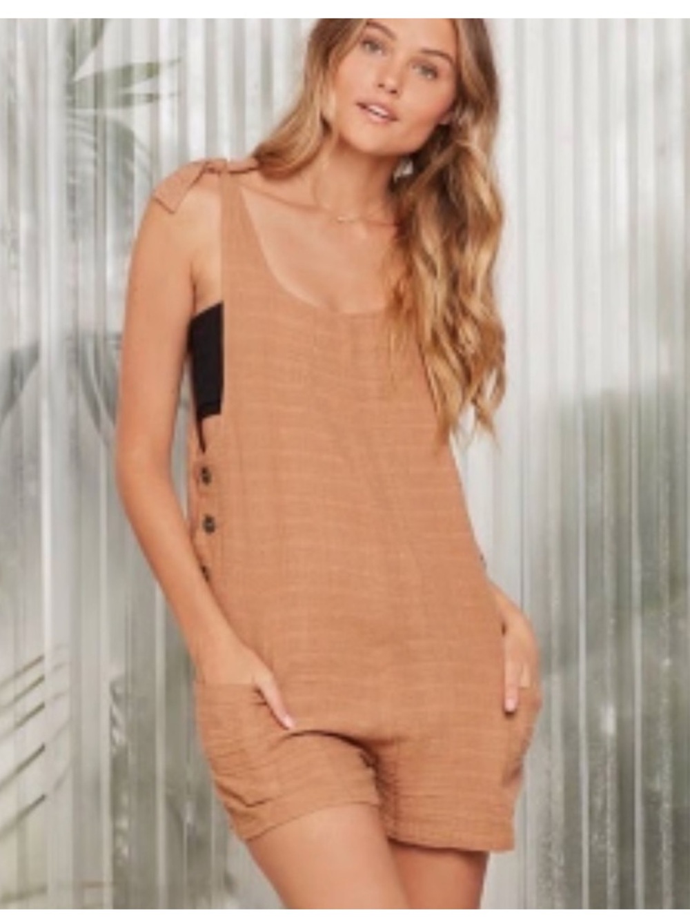 L*SPACE - Carina Romper in tan, M